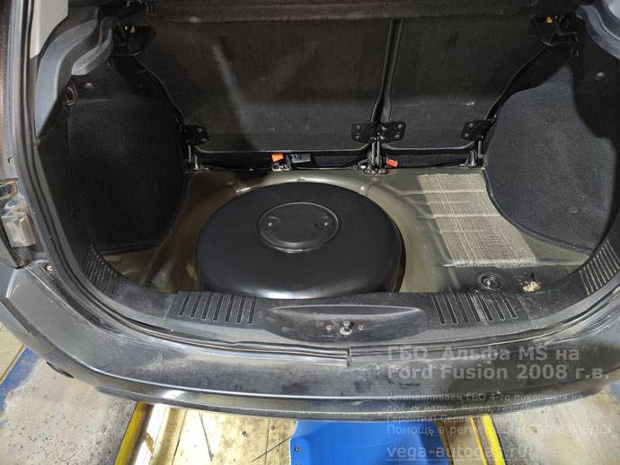 Газ на Ford Fusion (Форд Фусион) 2008 г.в., 1.6 л, 100 л.с., с пробегом 194 042 км. ГБО Альфа МS.